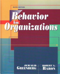 Image of BEHAVIOR IN ORGANIZATIONS