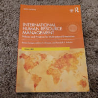 Image of INTERNATIONAL HUMAN RESOURCE MANAGEMENT