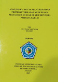 ANALISIS KUALITAS PELAYANAN DAN PROMOSI TERHADAP KEPUTUSAN MAHASISWA KULIAH DI STIE BENTARA PERSADA BATAM